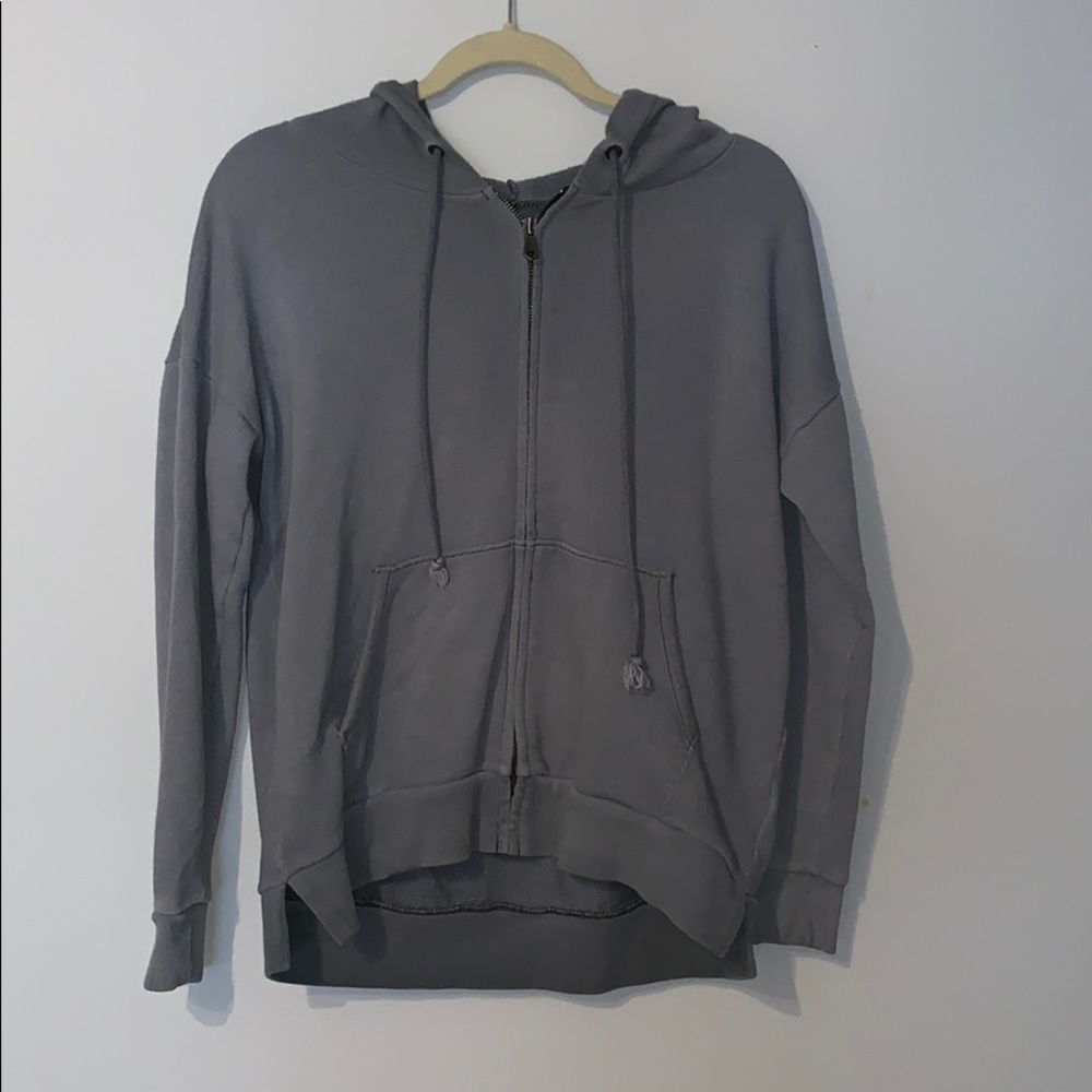 terry zip up sweatshirt